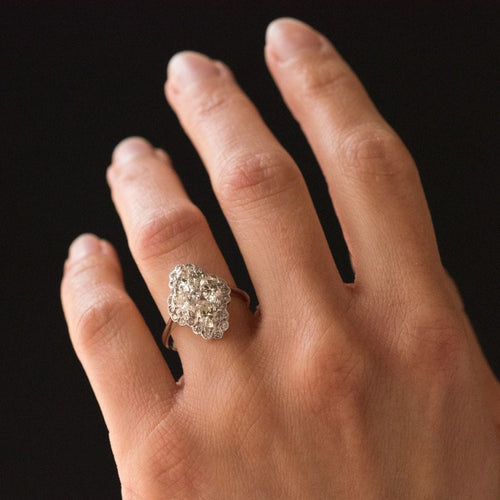 Bague 52 Bague Diamants esprit marquise 58 Facettes 11-166-4023110-52