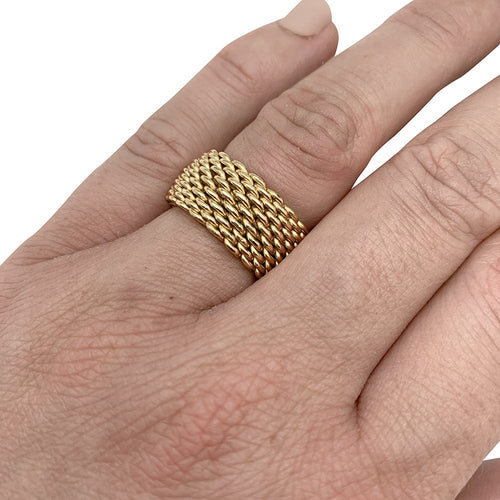 Bague 50 Bague Tiffany & Co., "Somerset", en or jaune 58 Facettes 30343