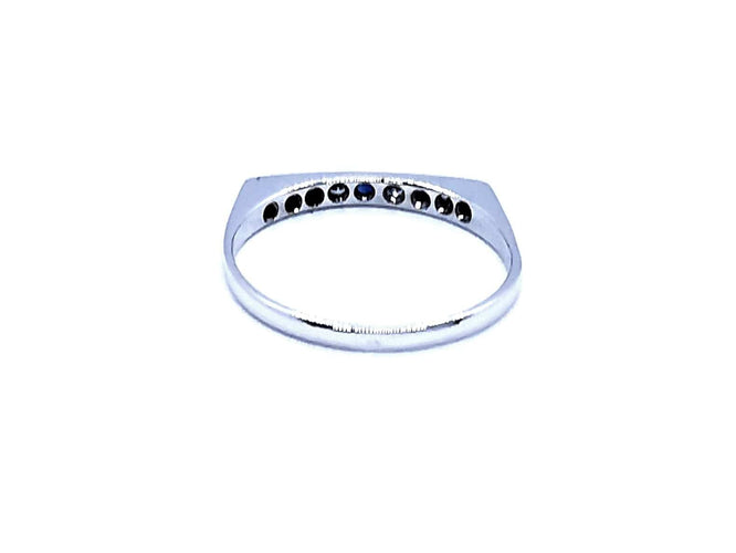 Bague 58 Bague Or blanc Saphir 58 Facettes 930703CN