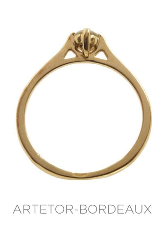 Bague 55 Solitaire moderne 0.20 carat 58 Facettes 21551