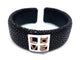Bracelet Bracelet Manchette Or rose Galuchat 58 Facettes 05780CD