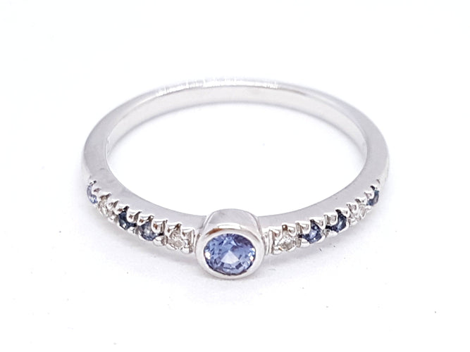 Bague 54 Isabelle Langlois Bague Or blanc Diamant 58 Facettes 06206CD