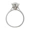 Bague 53 Solitaire diamant 2,09 carats or et platine. 58 Facettes 30489
