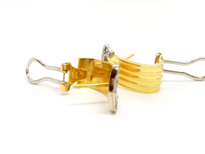 Boucles d'oreilles Boucles d'oreilles Or jaune Diamant 58 Facettes 814126CN