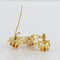 Broche Broche rétro grenats oranges 58 Facettes 20-076