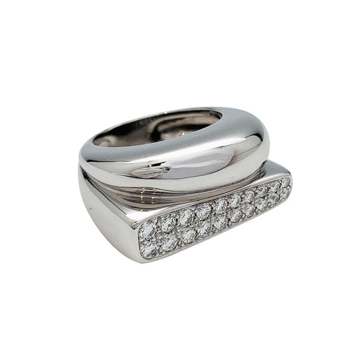 Bague 52 Bague Fred, "Success", en or blanc et diamants. 58 Facettes 30450