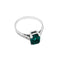Bague Bague or blanc, platine, émeraude 1.26ct. 58 Facettes 30130