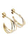Boucles d'oreilles Demi créoles 3 ors 58 Facettes 33911