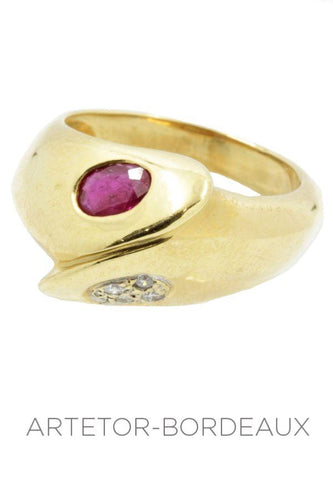 Bague 51 Bague rubis et diamants 58 Facettes 15521