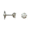 Boucles d'oreilles Puces d'oreilles en or blanc, 1 carat. 58 Facettes 29608