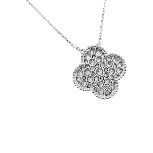 Collier Collier Van Cleef & Arpels "Magic Alhambra" en or blanc et diamants. 58 Facettes 30215