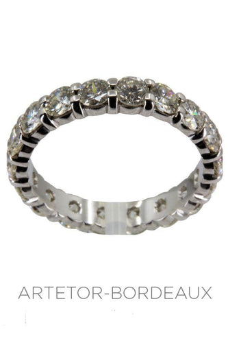 Bague 50 Alliance diamants 58 Facettes 35871