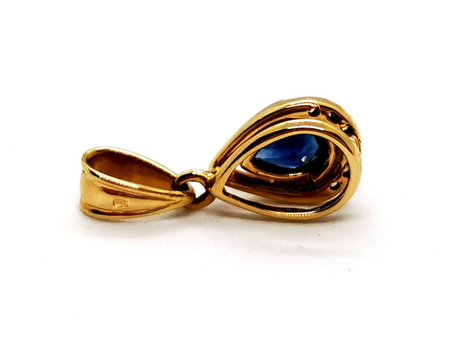 Pendentif Pendentif Or jaune Saphir 58 Facettes 1125991CD