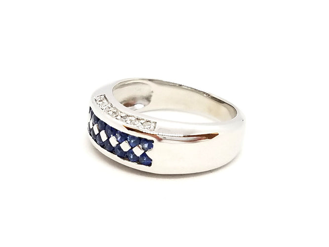 Bague 53 Bague Or blanc Diamant 58 Facettes 718105CN