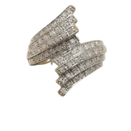 Bague 54 Bague en or jaune, diamants 58 Facettes
