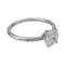 Bague 54 Bague solitaire en or blanc, diamant de 0,95 carat, D/VS2. 58 Facettes 29253