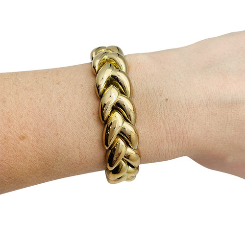Bracelet Bracelet Cartier Tresse en or jaune. 58 Facettes 30202