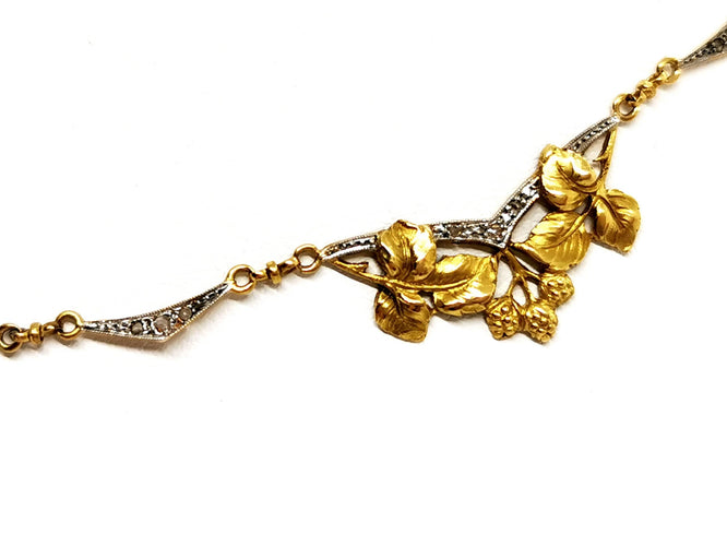 Collier Collier Art déco Or jaune Diamant 58 Facettes 1120170CD
