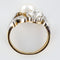 Bague 54 Bague ancienne diamants et perle fine toi et moi 58 Facettes 18-049-54