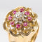 Bague 50 Bague rétro diamants rubis et fils d'or entrelacés 58 Facettes 20-155-49