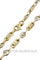 Collier Chaine maille grain de café et plaques 58 Facettes 35251