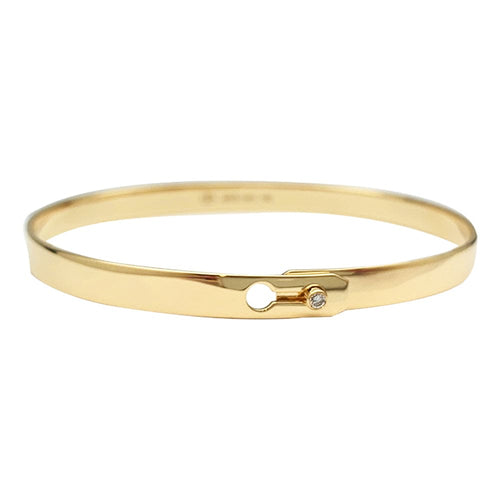 Bracelet Bracelet Dinh Van, modèle "Serrure" en or jaune, diamants 58 Facettes 30339