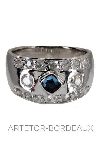 Bague 53 Bague tourmaline et diamants 58 Facettes 35891