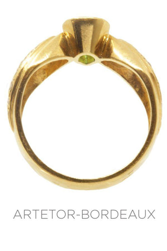 Bague 55 Bague émeraude et diamants 58 Facettes 18621