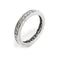 Bague 55 Bague alliance Cartier en platine, diamants taille princesse. 58 Facettes 25299-1