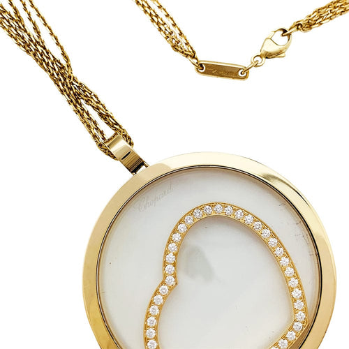 Collier Collier Chopard "Happy Diamonds" en or jaune et diamants. 58 Facettes 30519