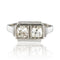 Bague 55 Bague art déco 2 diamants 58 Facettes 19-107-55