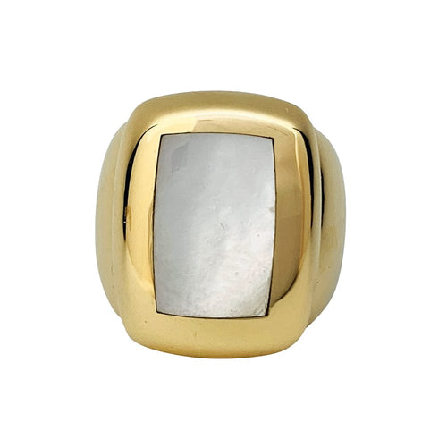 Bague 51 Bague Van Cleef & Arpels, collection "Babylone", or jaune, nacre. 58 Facettes 30447