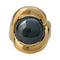 Bague 51 Bague vintage en or jaune et hématite. 58 Facettes 29406