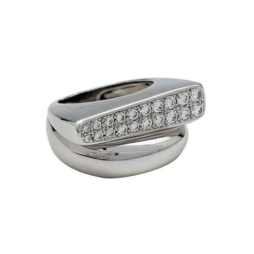 Bague 52 Bague Fred, "Success", en or blanc et diamants. 58 Facettes 30450