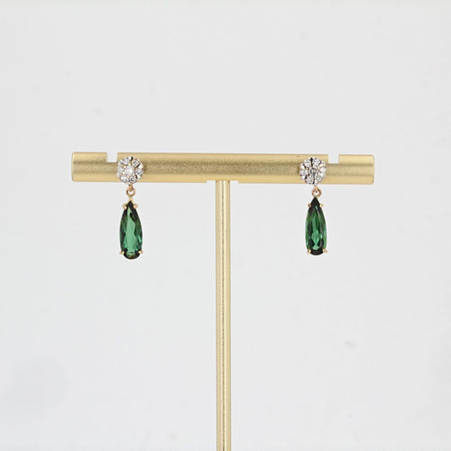 Boucles d'oreilles Boucles d'oreilles tourmalines et diamants 58 Facettes 21-244