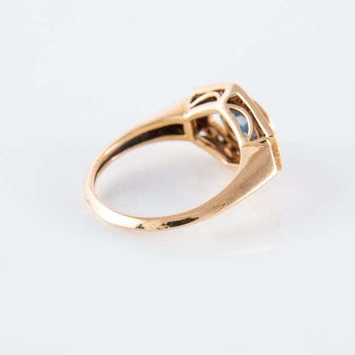 Bague Bague hexagonale Saphir Diamants 58 Facettes 1