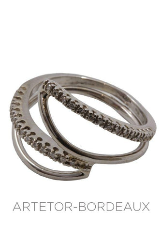 Bague 55 Bague moderne diamants 58 Facettes 29081