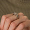 Bague Bague Solitaire Diamant taille émeraude 58 Facettes 1