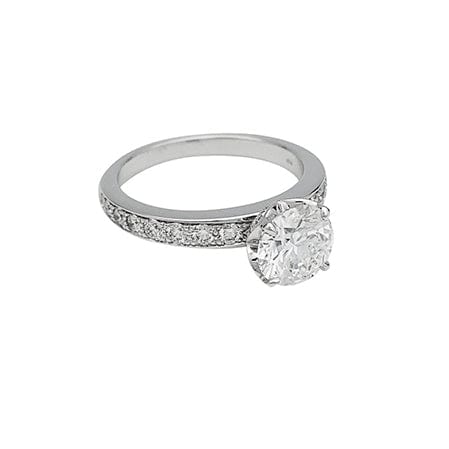 Bague 54 Bague Fred "Delphine" en platine, diamant de 1,50 carat. 58 Facettes 30404