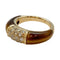 Bague 51 Bague Van Cleef et Arpels "Philippine" en or jaune, oeil de tigre et diamants. 58 Facettes 30045