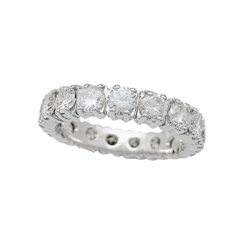 Bague 54 Alliance tour complet or blanc, diamants. 58 Facettes 30175