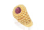 Bague Bague étrusque or jaune Rubis 58 Facettes 0