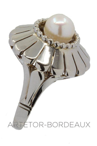 Bague 49 Bague perle vintage 58 Facettes 32151