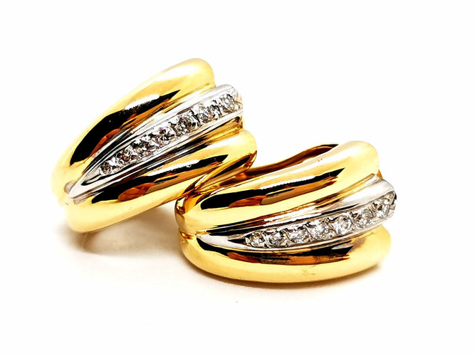Boucles d'oreilles Boucles d'oreilles Clips Or jaune Diamant 58 Facettes 1126564CN
