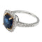 Bague 52 Bague saphir et diamants, or blanc et jaune. 58 Facettes 30351
