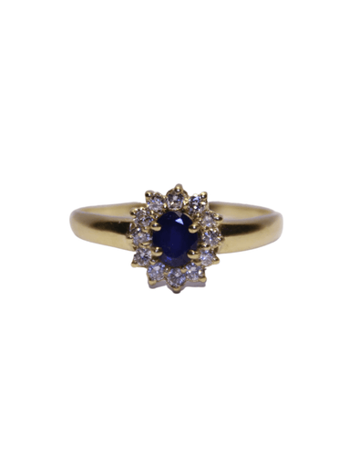 Bague 62 Bague Diamants et Saphir 58 Facettes