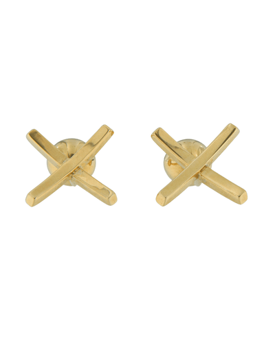 Boutons de manchette Hermès - Boutons de Manchette Vintage en Or Jaune 58 Facettes