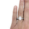 Bague 51 Bague jonc en or blanc, diamant ovale 2,29 cts, H/SI1 58 Facettes 26071