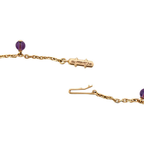 Collier Collier Cartier "Délices de Goa" en or jaune, améthyste, turquoises et diamants. 58 Facettes 30007