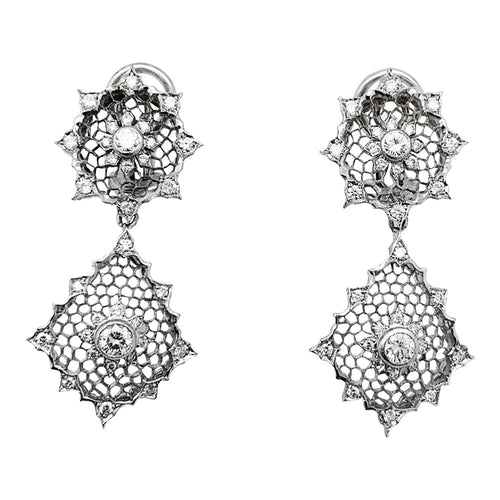 Boucles d'oreilles Boucles d'oreilles Buccellati "Dentelle", diamants. 58 Facettes 30487